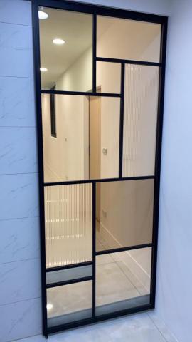 昇韻工程 - 細鋁框藝術拉門安裝