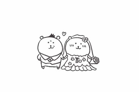 Claire Man - 婚禮插圖（自嘲熊翻玩）