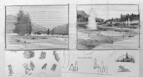 Han studio  邱柏翰 - 我認為風景素描的關鍵，不在於細節，
而在於如何整理空間的編排與動線

課程重點：
˙如何規劃畫面層次與遠近對比

˙明暗節奏的設計與筆觸控制

˙用簡化思維構出穩定構圖

從構圖設計到明暗節奏，帶你系統化練出空間感
歡迎私訊了解課程內容與上課方式
