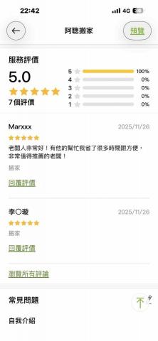 阿聰搬家 - 5顆星的保證