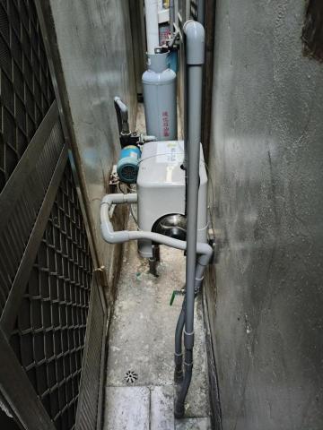 瑋成水電裝修工作室 - 施工前：抽水馬達改管