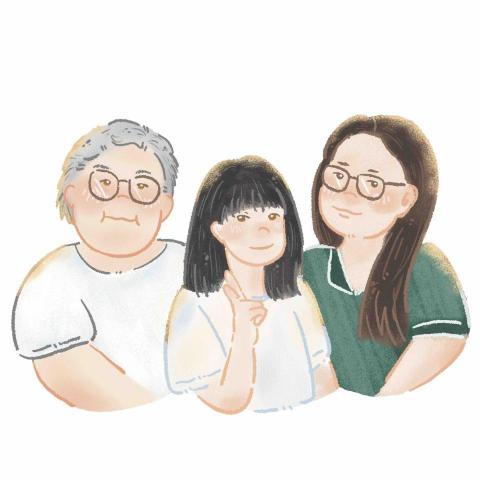 芝士蛋糕在畫畫 - 半身人物似顏繪