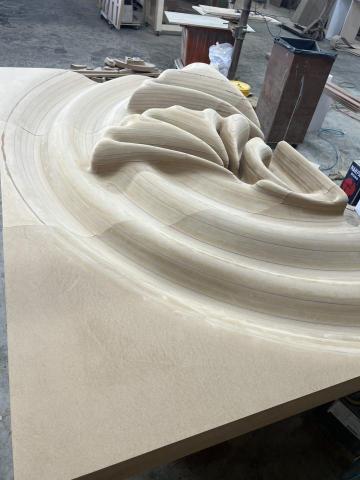 新致數位製程 - 品牌標誌木作3D立體雕刻