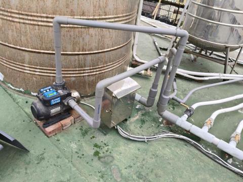 瑋成水電裝修工作室 - 施工後：加壓馬達單戶改全戶供水完工