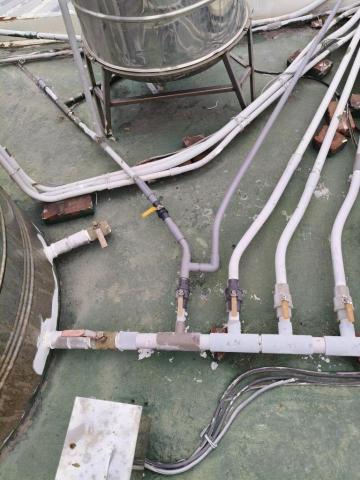 瑋成水電裝修工作室 - 施工前：加壓馬達單戶改全戶供水
