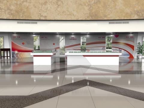 張芸嘉 - 企業形象大廳 空間3D建模