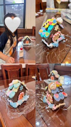 姚采伶 - 黏土課紀錄（糖果屋存錢筒）