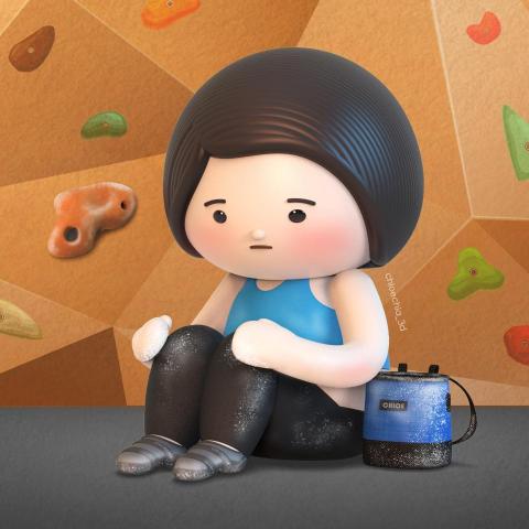 張芸嘉 - 抱石 造型人物設計 3D建模