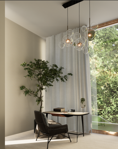 構質造物所 - 新竹個人住宅增建案，3D 建模, 設計與渲染，高效與業主溝通設計與材料