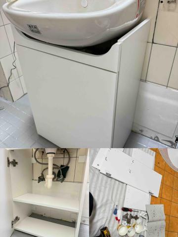 慶 傢俱組裝 - 11/28南港（淘 浴室置物櫃/牆面打孔加固