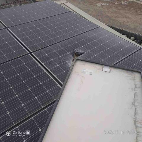 博生綠能企業社 - 風災後太陽能板更換前