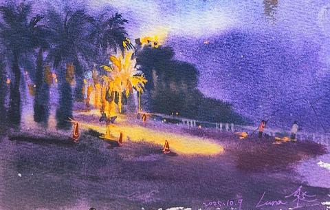 顏毓聆 - 水彩寫生