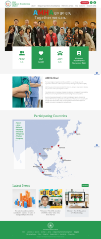 Jay - 亞洲惡性高熱聯盟 AMHA：
官方網站的前端靜態網頁製作。該聯盟是一個致力於應對惡性高熱（Malignant Hyperthermia,MH）的國際非營利醫療組織。專案內容包含完整的 HTML 架構與 CSS 樣式整合，設計素材由原設計方提供，本人負責將視覺設計轉化為符合跨平台瀏覽需求的前端程式碼，呈現清晰且專業的醫療資訊形象網站。