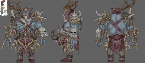 林妤儒 - 角色設計 三視圖