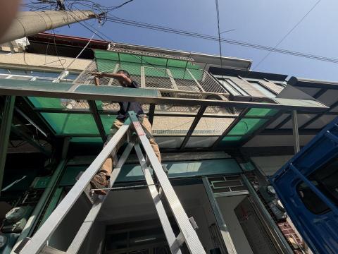 開鑫鐵工廠 - 施工前（遮雨棚更換作業）