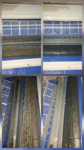 肯特優冷氣洗衣機保養清潔工坊 - 日立冷氣洗前洗後