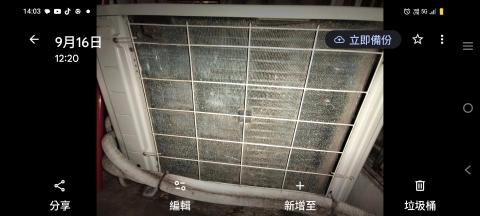 潘彼得 - 分離式冷氣室外機清洗前
