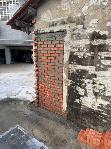 阿禎泥作 - 嘉義義竹牆面修補