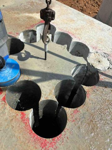 宏御企業社 - 60公分，六英寸運氣好一天二十幾孔

運氣不好一天六口洗孔不是每孔都能很順利