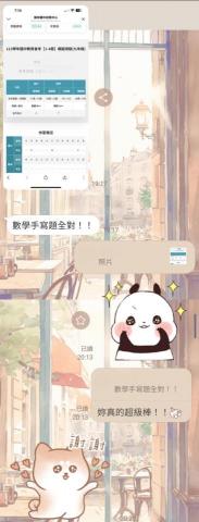 葉子瑄 - 學生是國中數理資優班，喜歡數學且願意大量練習題目及思考訓練，會考模考時常常獲得好成績