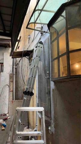 福赫防水工程行 - 114.11.27中區外牆做米黃色防水抓漏工程