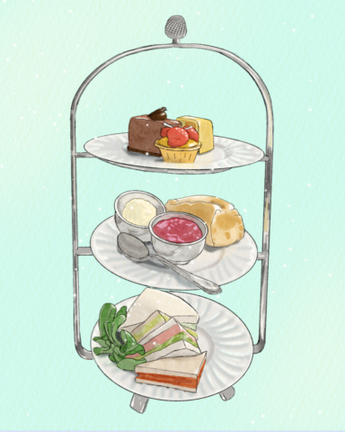 檸檬尼 - 英國旅遊插畫 - 英式下午茶