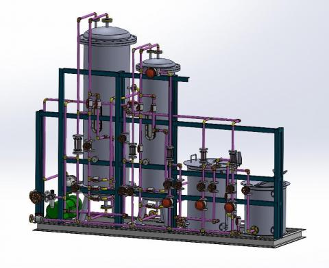 TANG 3D製圖 - 管路 鋼構 組合件