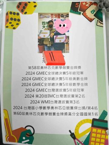 邱郁灃 - 學生榜單