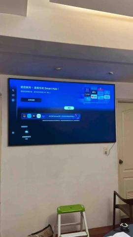 范范 - 家中餐廳三星75吋零間隙壁掛架（完工全景圖）