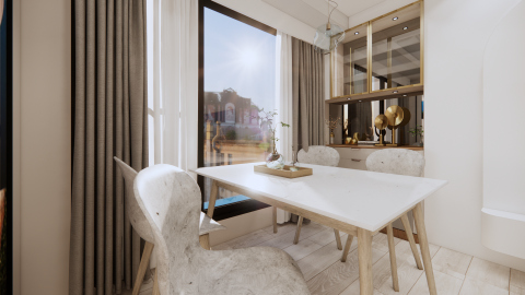 室杰設計室內裝修有限公司 - 新莊中央路住家(餐廳一角偶)