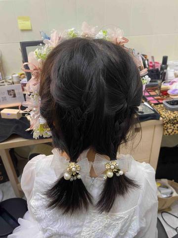 Jessie x studio潔莃工作室/彩妝造型/半永久紋 - 可愛花童造型