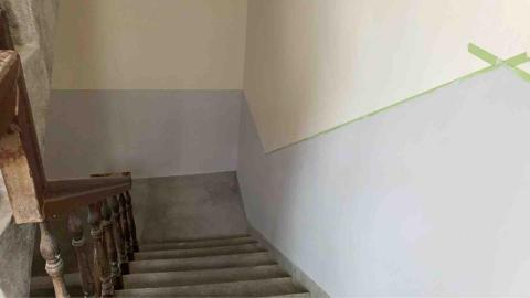 啟紘工程行 - 樓梯跳色