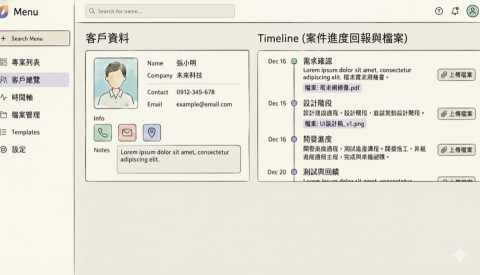 WeiYuan - 客戶管理系統（含專案進度回報）