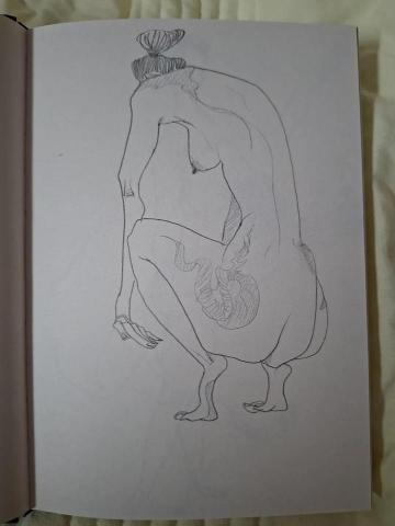 資深美術家教 芳棠 - 鉛筆人物速寫（五分鐘內完成的）