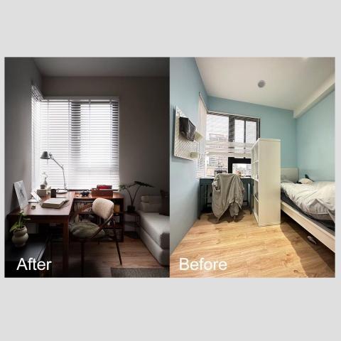 飛思空間設計 - 林口14坪小宅
輕裝修＋軟裝配置案
總預算60萬