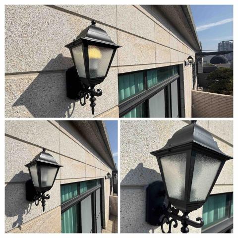 阿榮師父水電工程 - 12/18 安裝戶外壁燈
        四面玻璃造型 鋁製品烤漆
        開起燈來感覺就是不太一樣