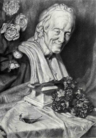 周鑫辰 - 炭筆石膏像靜物示範