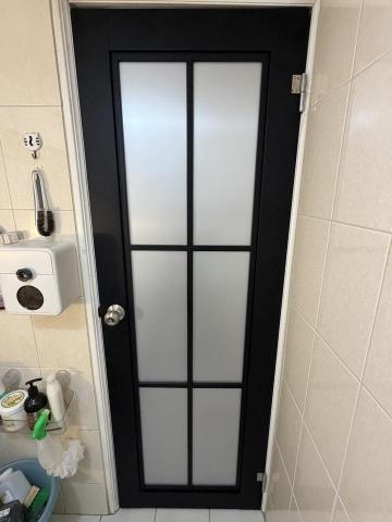 開鑫鐵工廠 - 訂製304不銹鋼烤漆（浴室門）