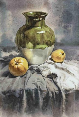 周鑫辰 - 水彩靜物示範