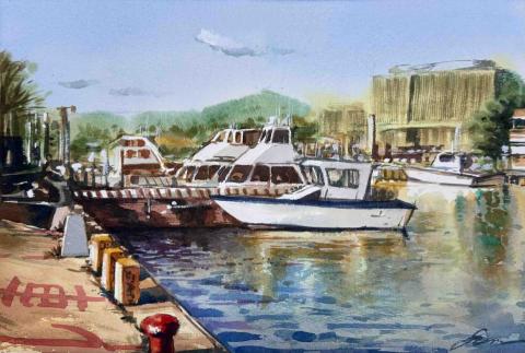 周鑫辰 - 水彩風景示範