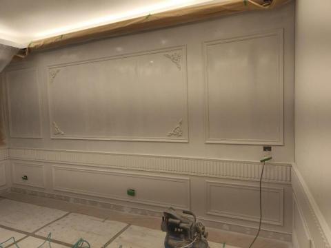 楊琪廷 - 法式線板沙發背牆設計