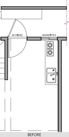 游小姐 - 廚房-原始平面圖