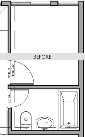 游小姐 - 浴室-原始平面圖