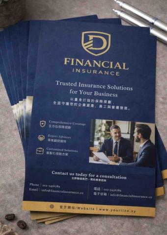 潤璟工作室｜CCAN Studio - 將主視覺延伸應用至實體宣傳 DM 與展示情境，模擬實際發放與使用狀態，協助企業在設計階段即確認整體質感與對外溝通效果。