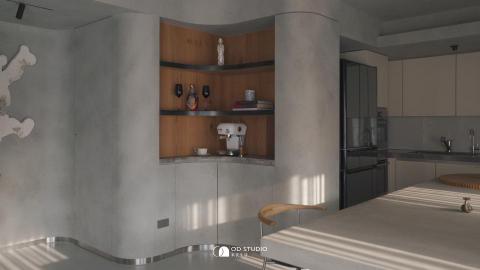 米氏室內裝修設計 - 用灰階色調打造沉靜空間，為創作靈感留下餘白，為靈魂量身定制一座靜謐的日常居所，這不只是住宅設計，更是一位藝術家的生活靈感容器。