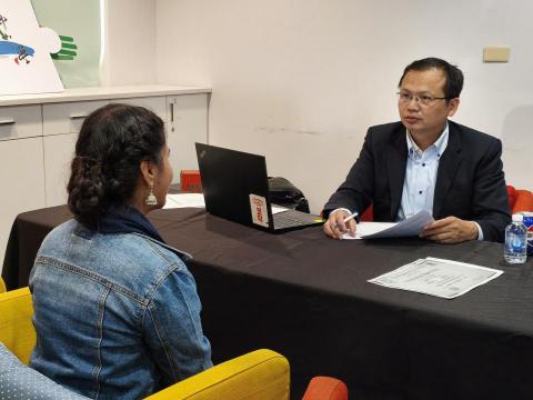 Lawrence - 中山大學國際學生全英語模擬面試(擔任面試官)