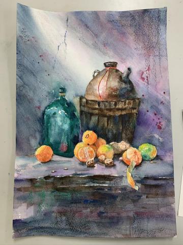 Mika - 蠟筆+水彩