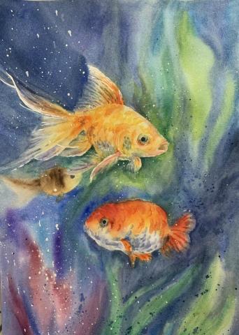 Mika - 蠟筆+水彩