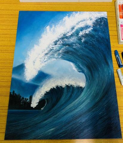 Mika - 全蠟筆繪畫