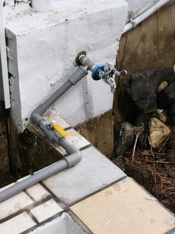 瑋成水電裝修工作室 - 施工後：增設水龍頭管路